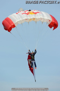 2013-06-29 Zeltweg Airpower 0441 Flag jump of parachutists